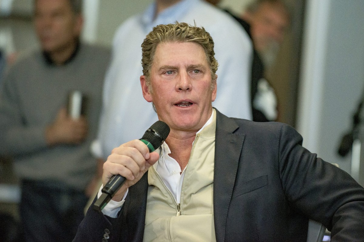 Former Tarrant County GOP Chair Bo French speaks during a rally at the Tarrant County Republican Party headquarters in Fort Worth on Jan. 6, 2025.