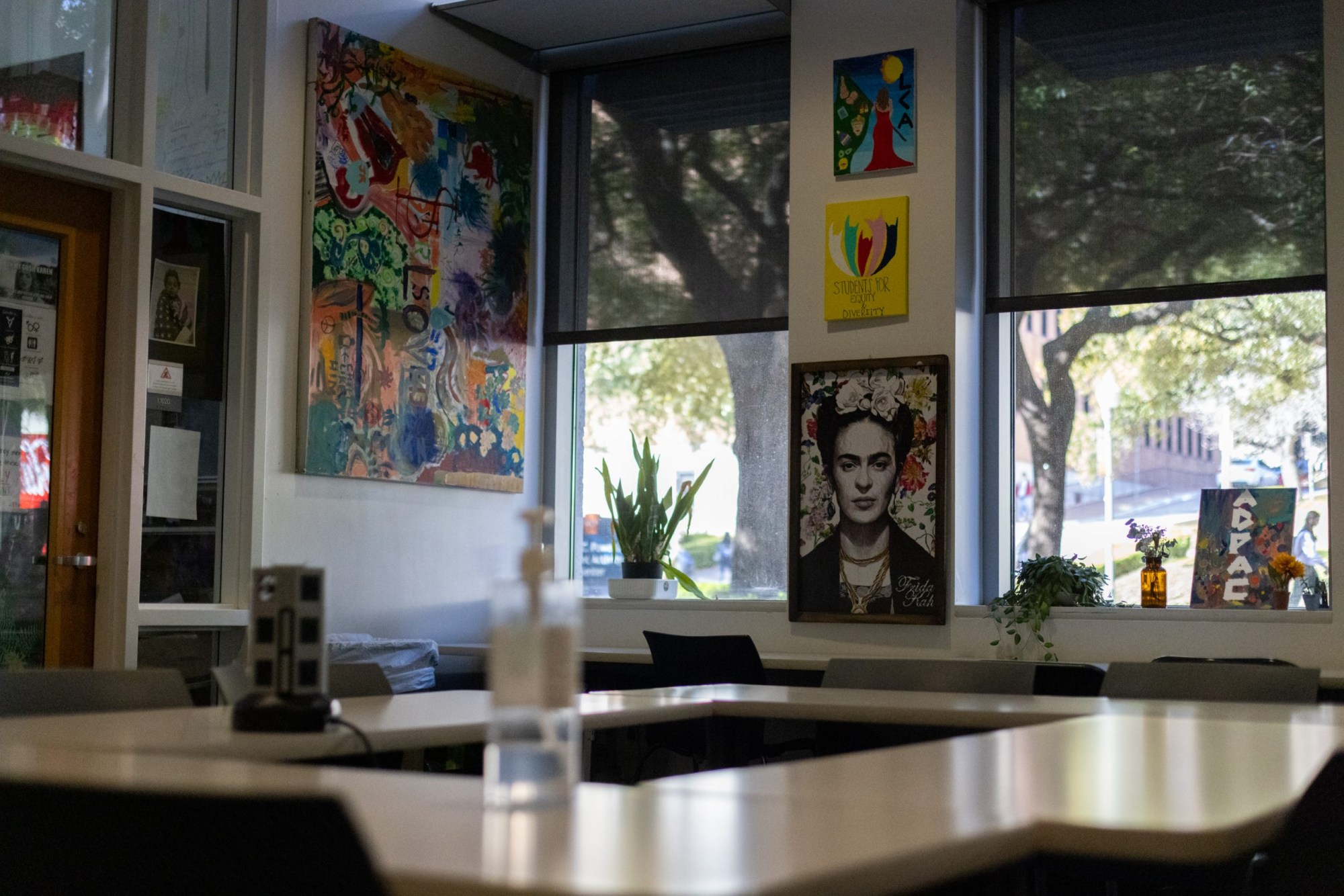 The former Multicultural Engagement Center on Feb. 20, 2024. While some DEI wall art has been removed from the space, others remain.