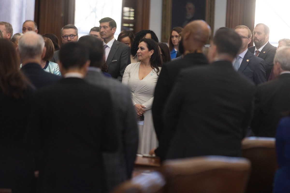 State Rep. Christina Morales, D-Houston, on the House floor at the Texas Capitol in Austin on Feb. 25, 2025.