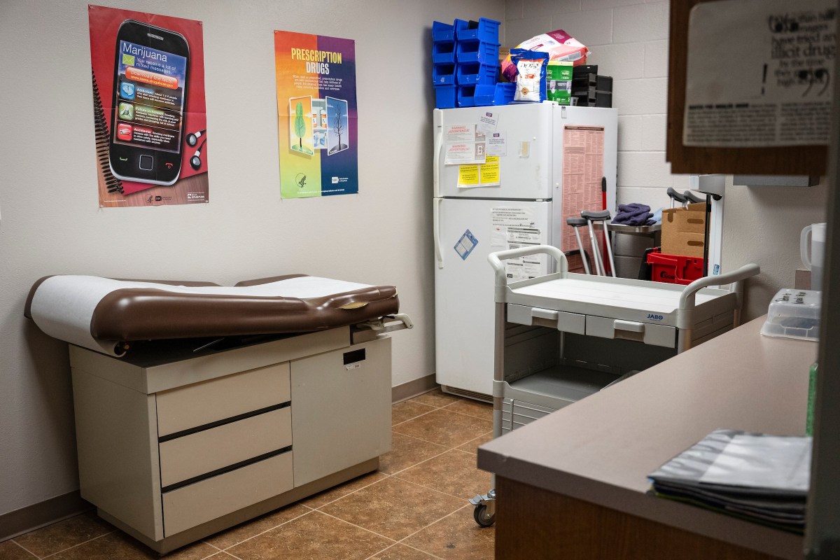 The nurse’s office at the Ector County Youth Center on Friday, Nov. 8, 2024, in Odessa.