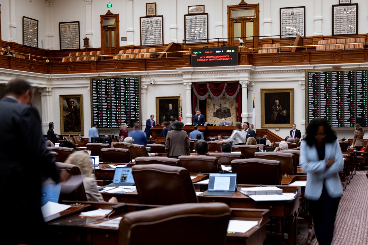 Lawmakers are shown on the Texas House floor at the Texas Capitol in Austin on Sept. 3, 2025.