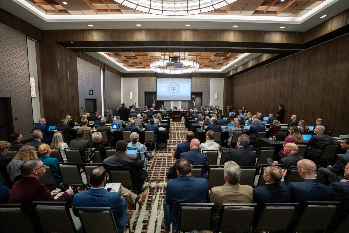 The Texas A&M University System Board of Regents meet at the Texas A&M Hotel and Conference Center in College Station on Thursday, Nov. 13, 2025.