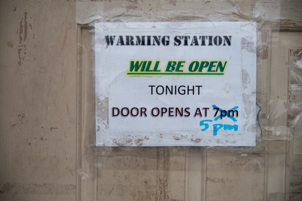 The Code Blue Warming Station in Amarillo opened two hours earlier than usual on Friday in anticipation of the freezing temperatures expected over weekend.