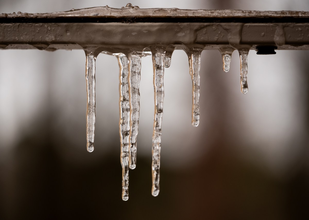 Icicles form in northwest Longview during the early hours of a winter storm on Saturday. East Texas received some of the worst ice of the storm, and many residents along the Louisiana border were without power.