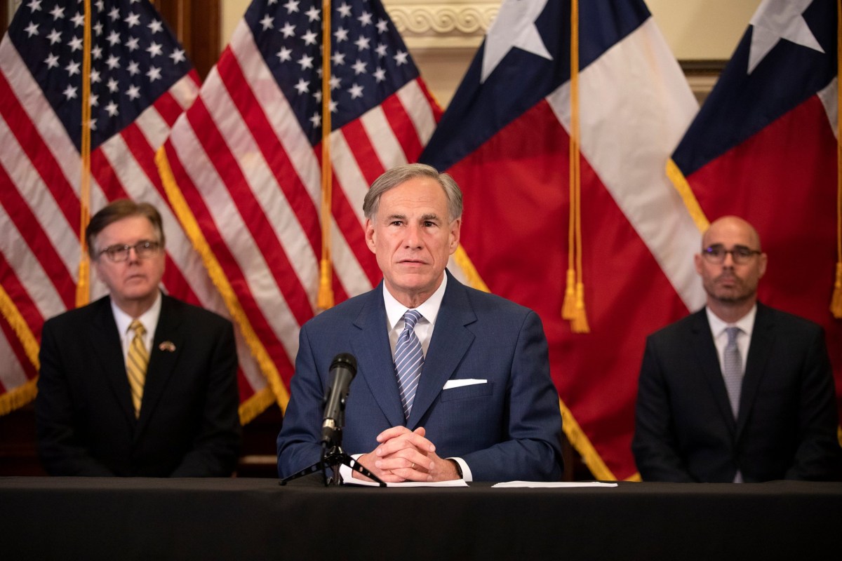 Gov. Greg Abbott announced a strike force in charge of laying steps to reopen the Texas economy at a press conference in the Capitol on April 17, 2020.