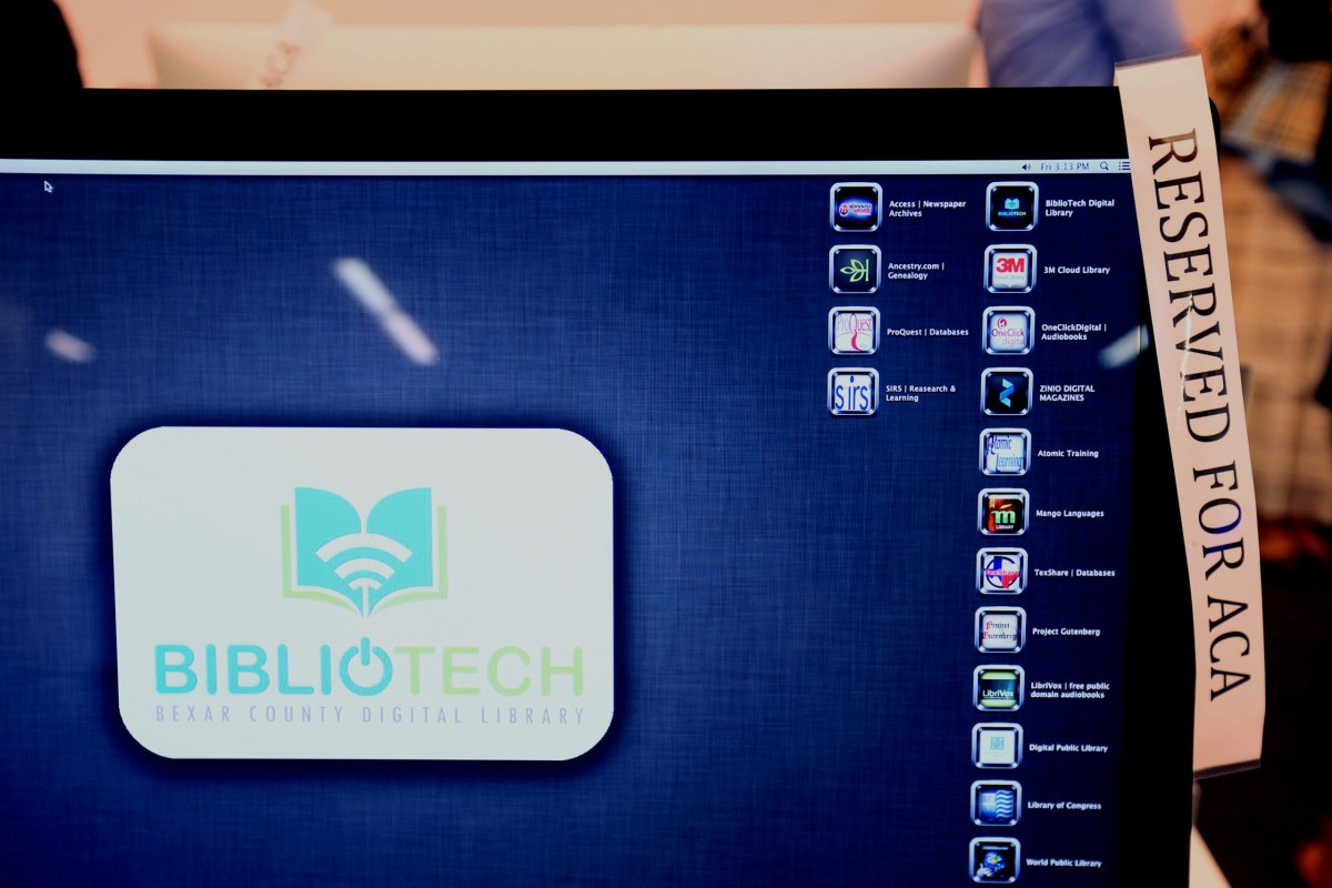 Affordable Care Act assistance hours at Bibliotech, a digital public library in San Antonio, on Jan. 17, 2014.
