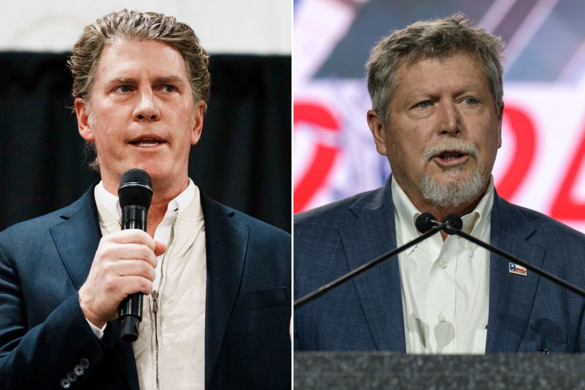 Bo French, left, and Railroad Commissioner Jim Wright head to a runoff election for a seat on the Railroad Commission.