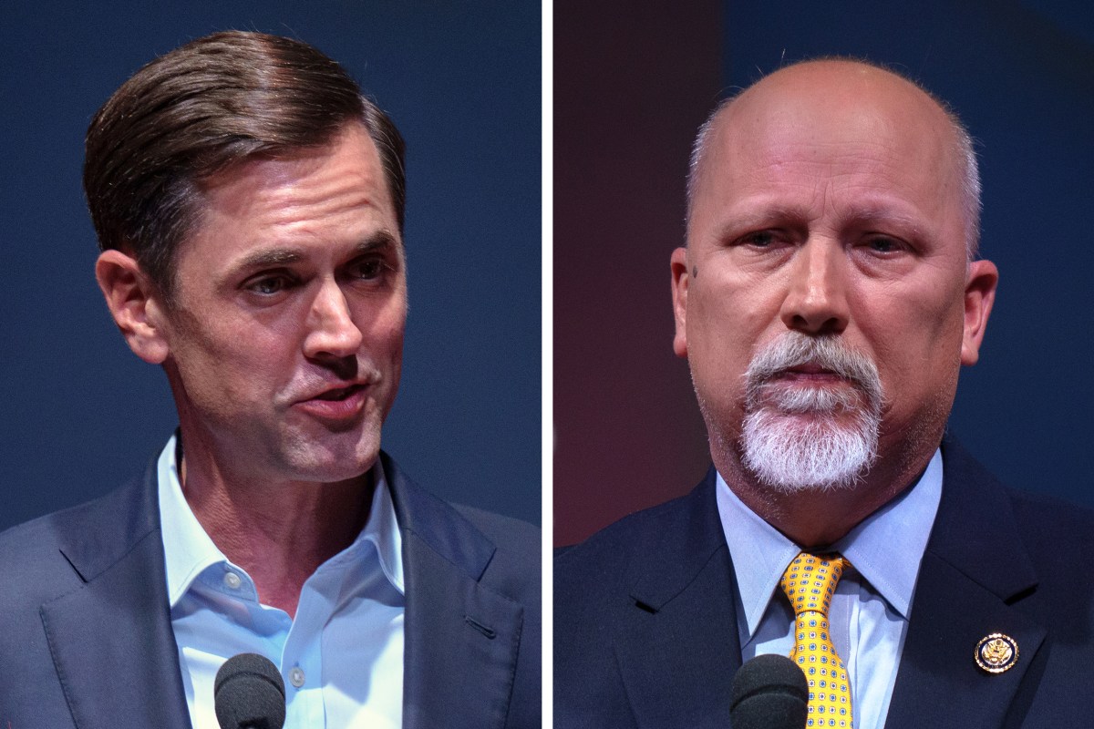 State Sen. Mayes Middleton, R-Galveston, left, and U.S. Rep. Chip Roy, R-Austin, are in the GOP runoff for the state attorney general job. The runoff election for this and many other races will be held on May 26.