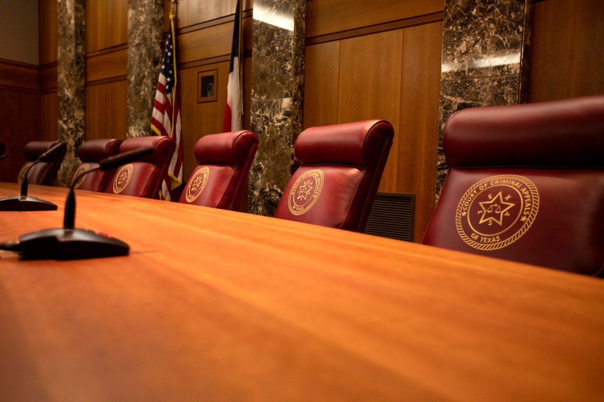 The Texas Court of Criminal Appeals on Jan. 15, 2020.